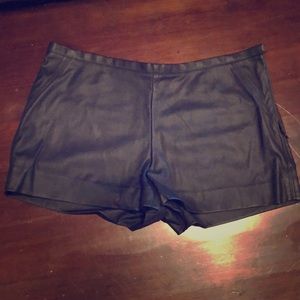 Express false leather shorts size 4